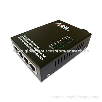 Fiber Converter with 4TX-four 10M/100Mbps Adaptive Twisted Pair Ports